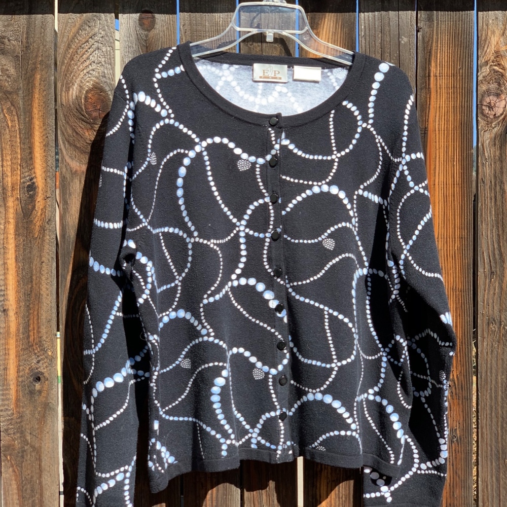 Light Black and White Cardigan